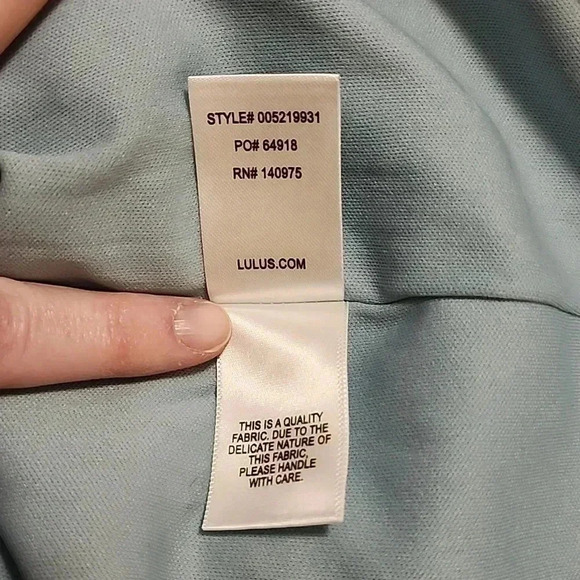 Lulus Way to Wow Dusty Blue Floral One Shoulder Faux-Wrap Dress-Size Large-NWOT - Picture 9 of 9